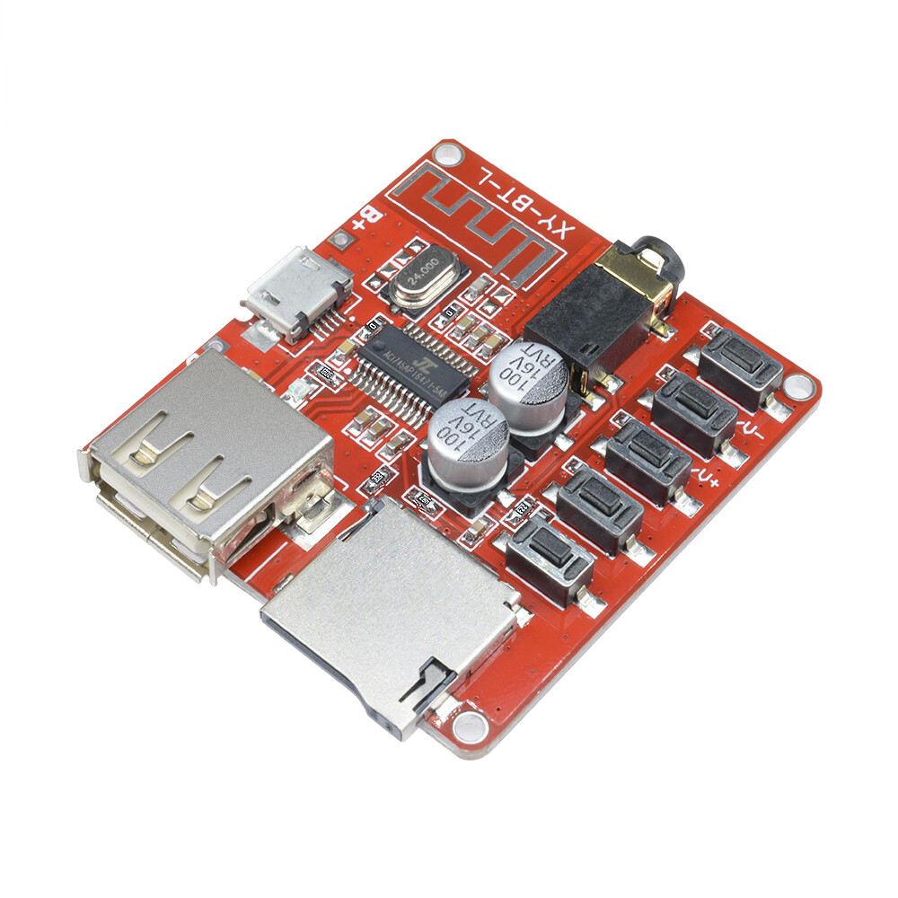 Bluetooth 4.1 Audio Decoder MP3 Player Board 3.7-5V Micro USB TF SD Card Module