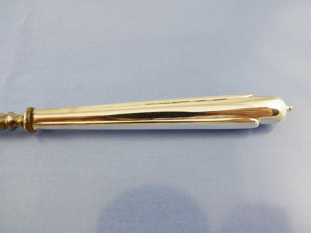 unknown KNOB TOP MEAT SERVING FORK small SILVER BY Henckels GERMANY