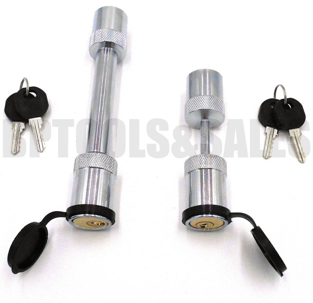 5/8" HITCH PIN & 1/4" TRAILER COUPLER LOCK SET KEYED ALIKE SAME KEY OPEN/LOCK