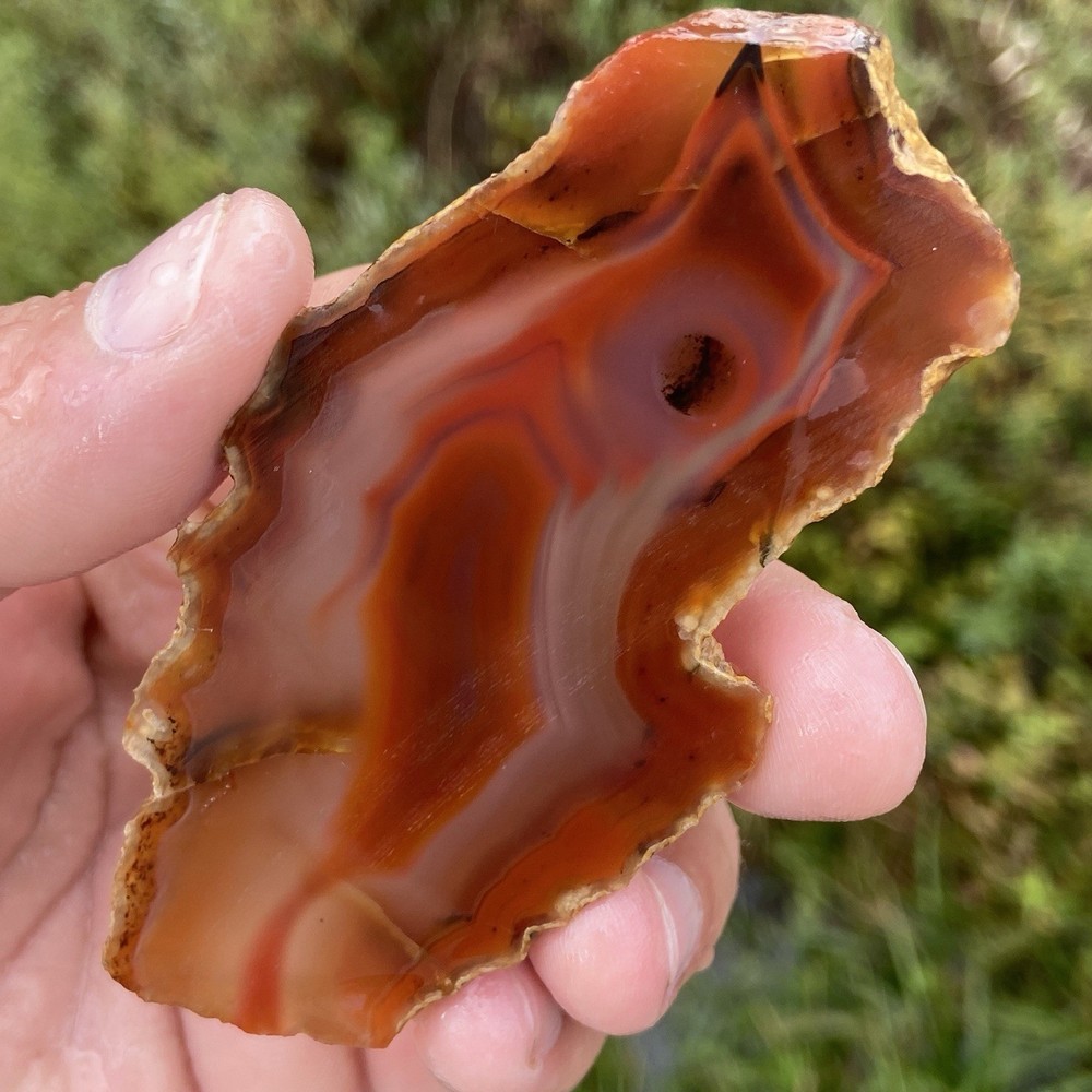 Red Laguna Agate Slab 1.48 Oz