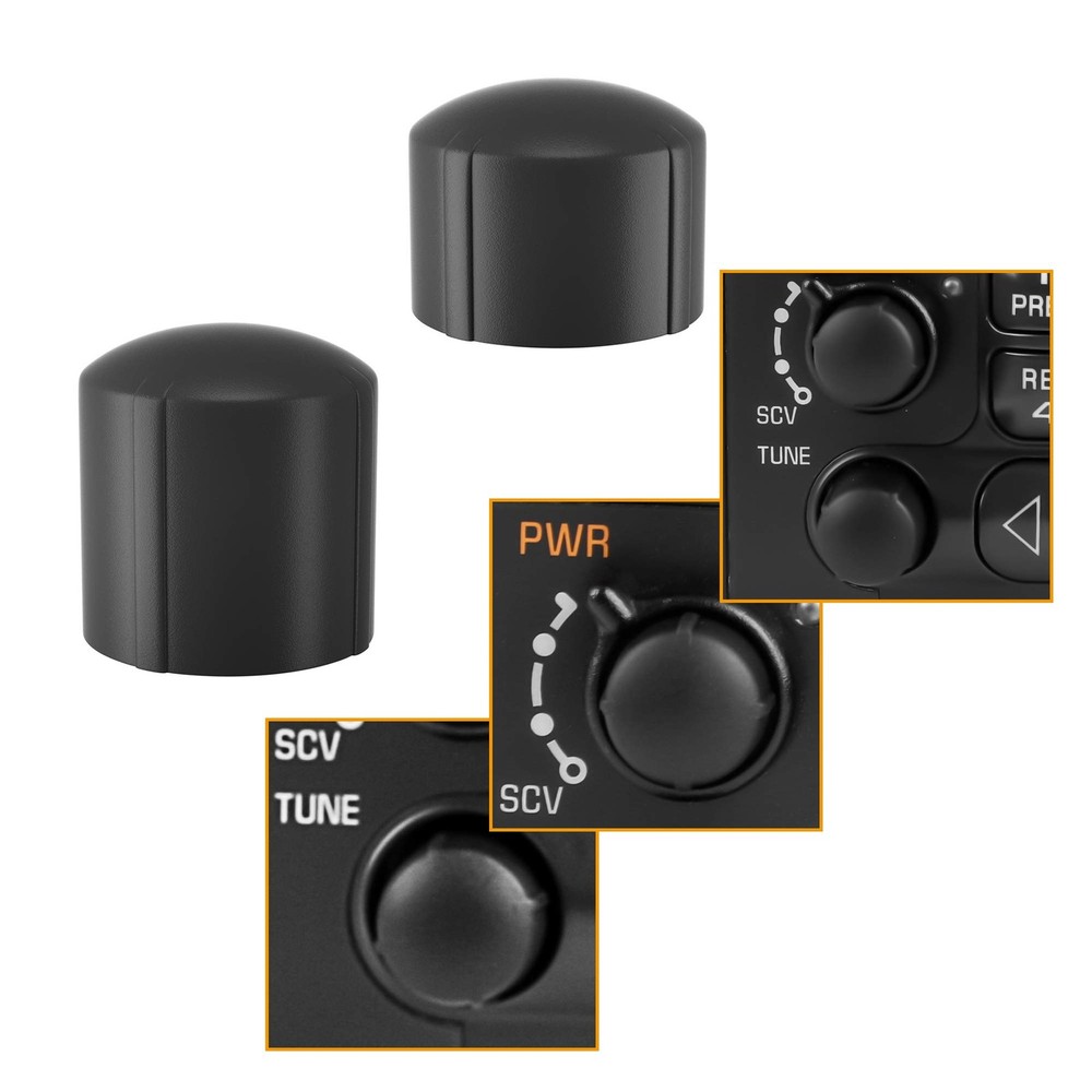 Stereo Volume Control Knobs Kit for GMC Cadillac Chevrolet - 2 PCS