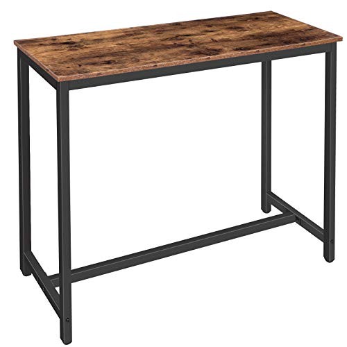 Bar Table, 47.2” Rectangular Pub Table, Dining Table for Living Room, Dining