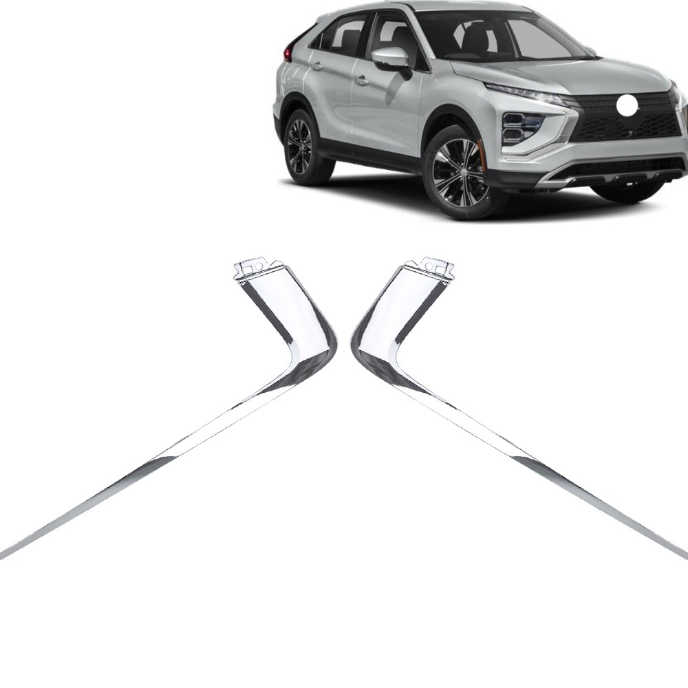 Pair Front Upper Bumper Trim Molding For Mitsubishi Eclipse Cross 2022-2025