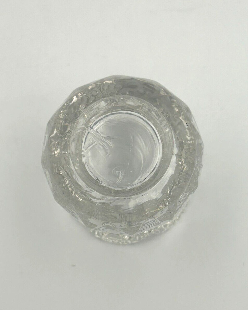 Pressed Cut Glass Pineapple 2.25" Toothpick Holder