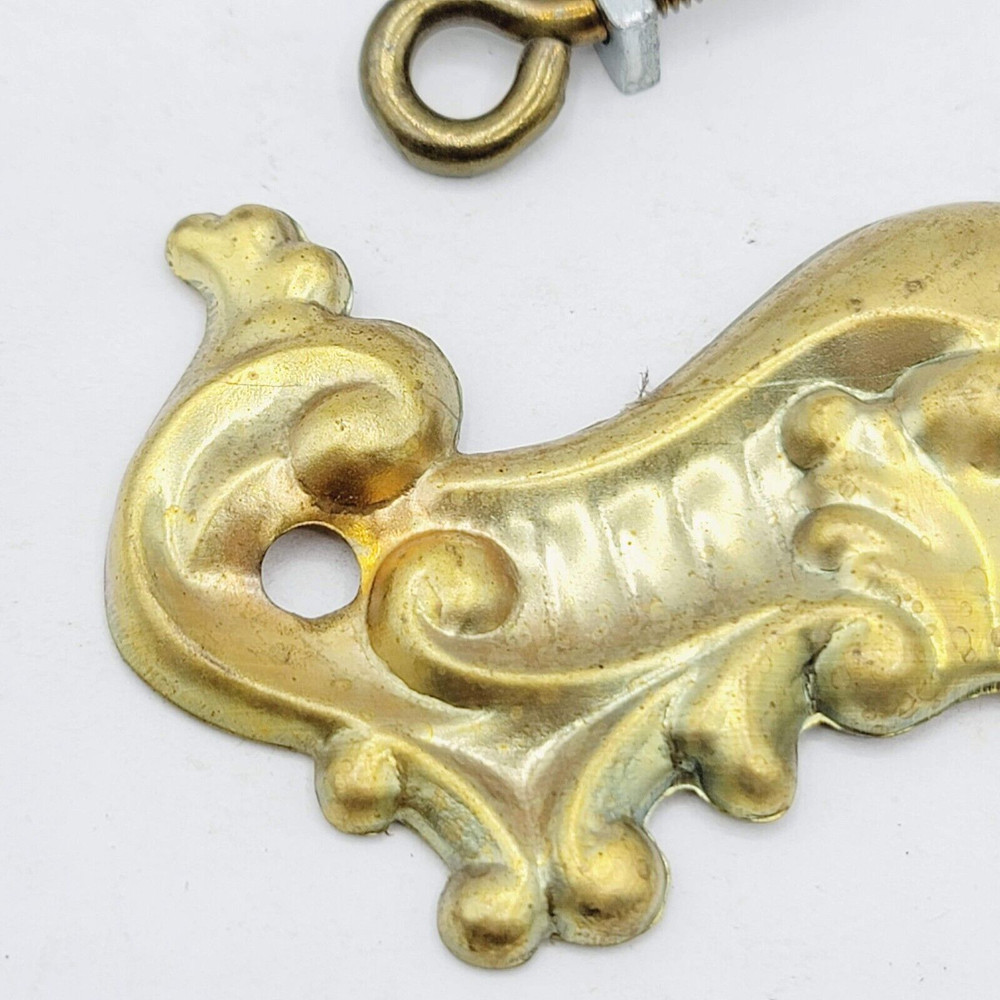 Vintage Brass Drawer Bail Pull Salvage Hardware Reclaimed 3"