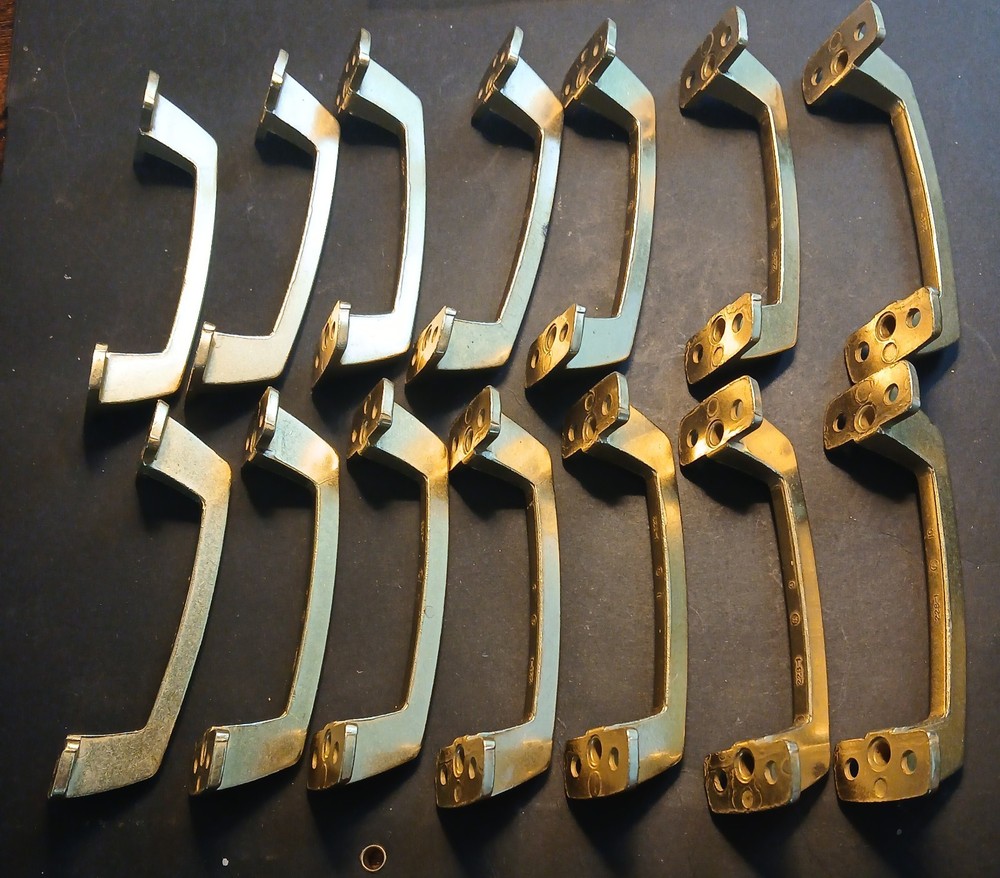 (16) Amerock Brass 3 1/2" cc Window Bar Sash Lift Handle or Drawer Pulls