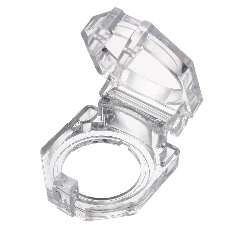 2pcs Transparent Plastic Switch Case Protector for 22mm Dia Push Button Switch