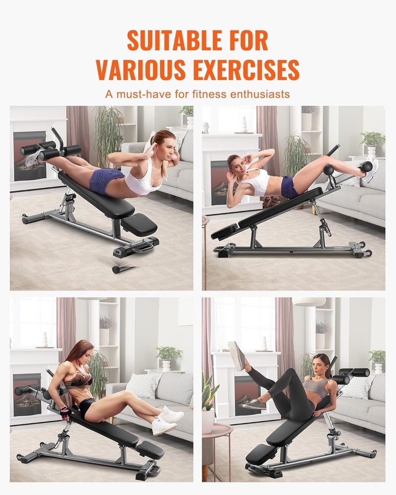 Multi-Functional Sit Up Bench with 1000 Lbs Capacity – Perfect for Home Training