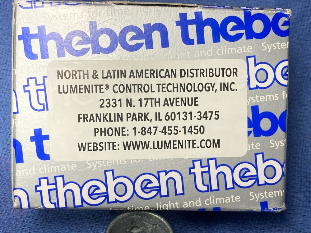 WEEKLY PROGRAM THEBEN 6104108 TIME SWITCH CLOCK OPERATED LIGHT CLIMATE SYSTEM