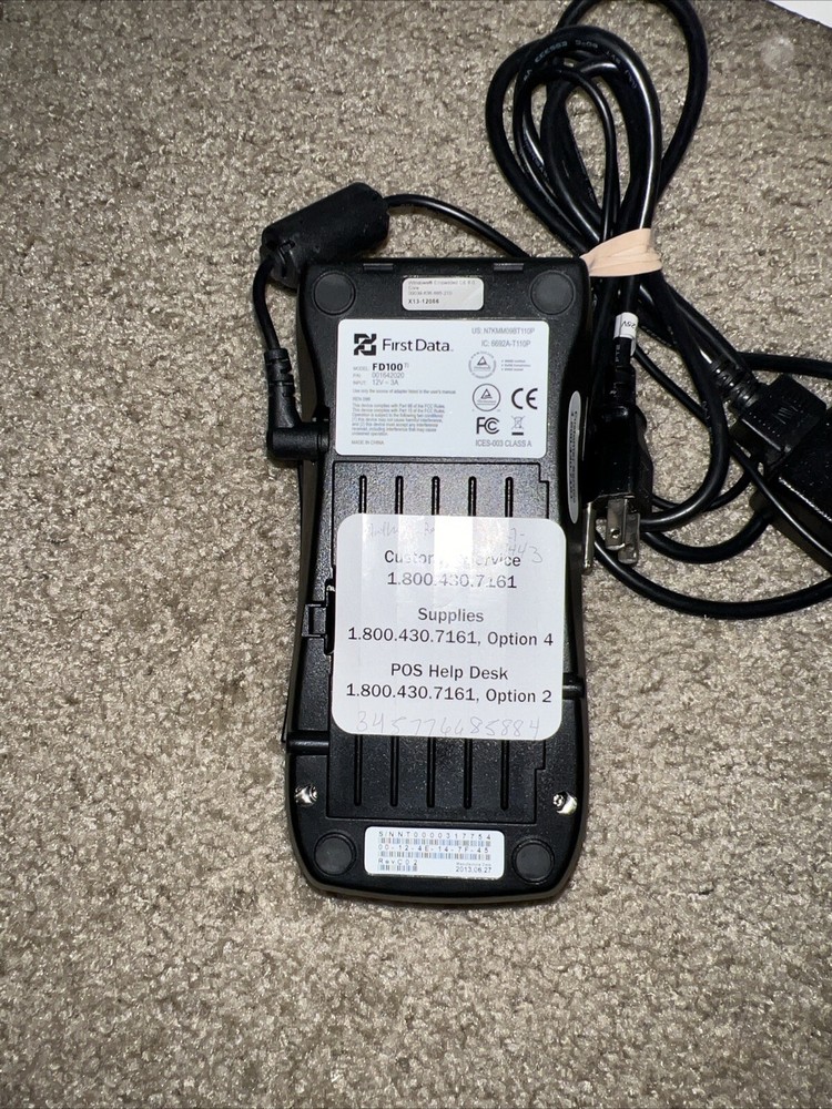 First Data FD100 TI Credit Card Terminal
