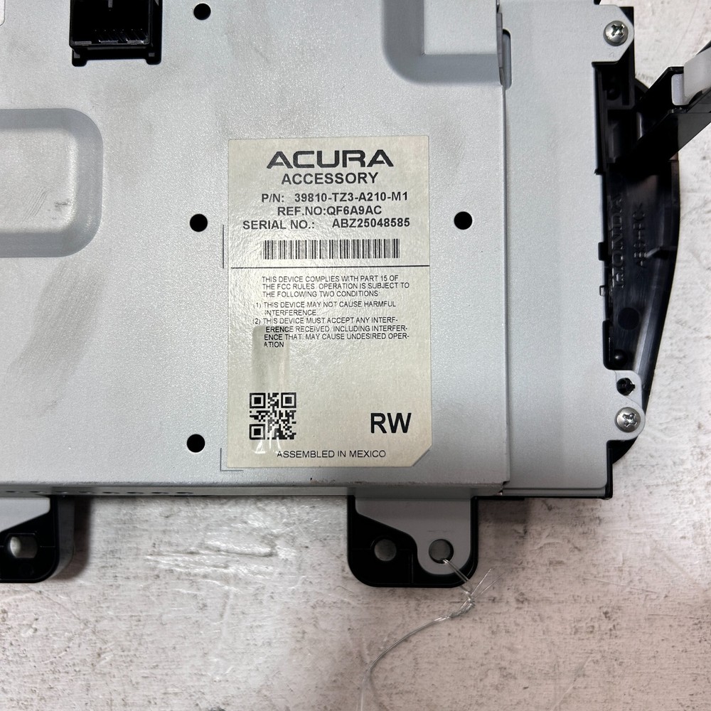 2019 2020 Acura TLX Display Screen Dashboard Dash Information Navigation OEM