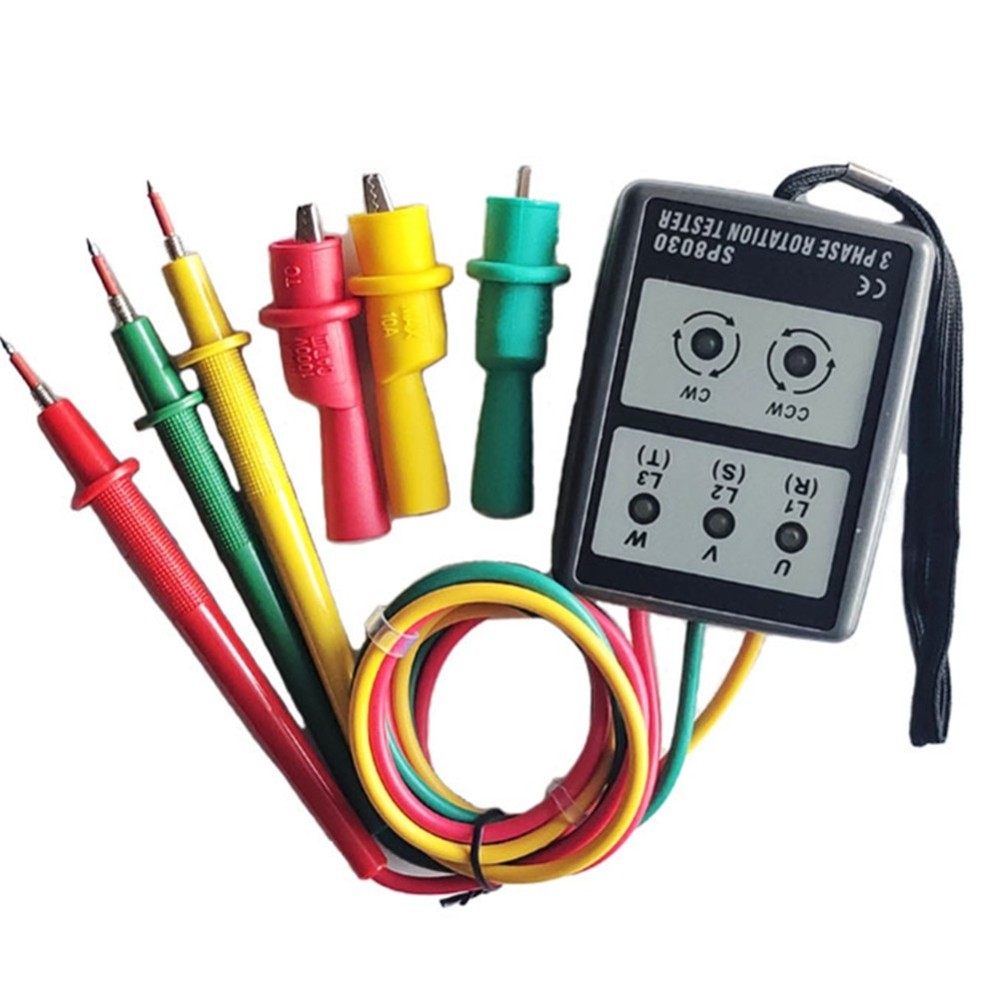 Phase Detector Three Phase Alternating Current Phase Meter Phase-Sequence3546