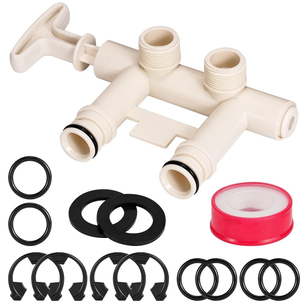 7129871 Water Softener Bypass Valve Threaded Adapter Kit, Water Softener Parts,