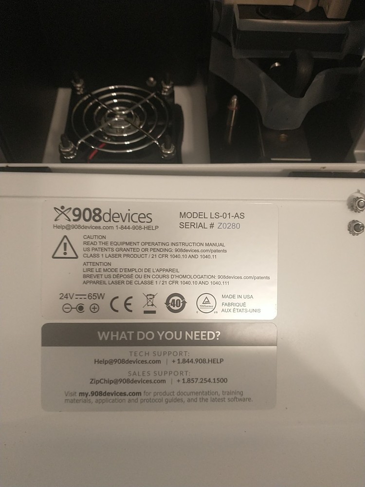 X908 Zip ChipCE-MS Mass Spectrometry System 908 Device