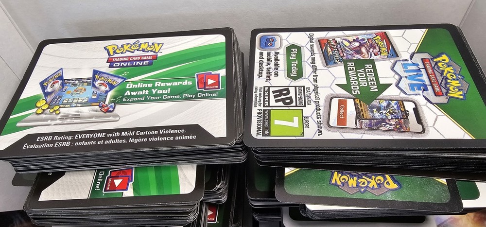 pokemon tcg code cards LOT