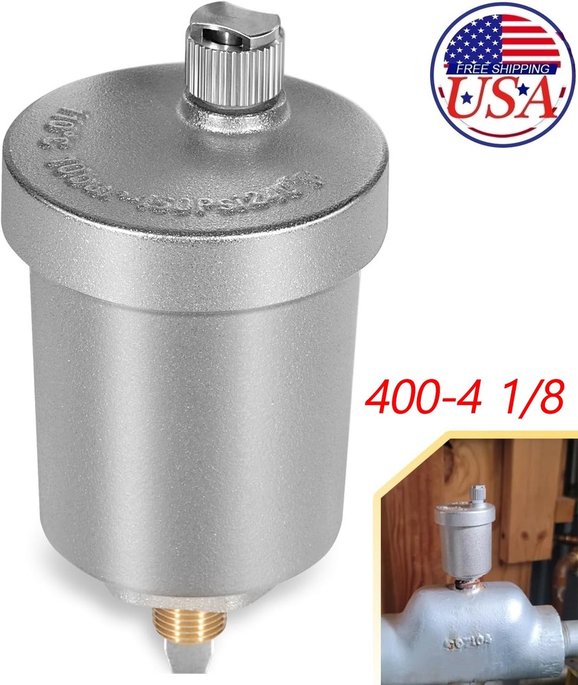 400-4 Float Air Hy-Vent, 1/8" NPT Automatic Valve for Hydronic Heating Systems