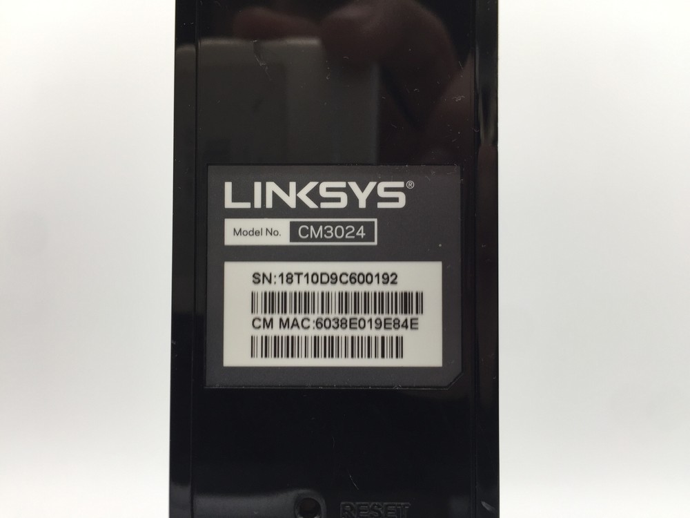 Linksys Cable Modem Model CM3024 FREE S/H