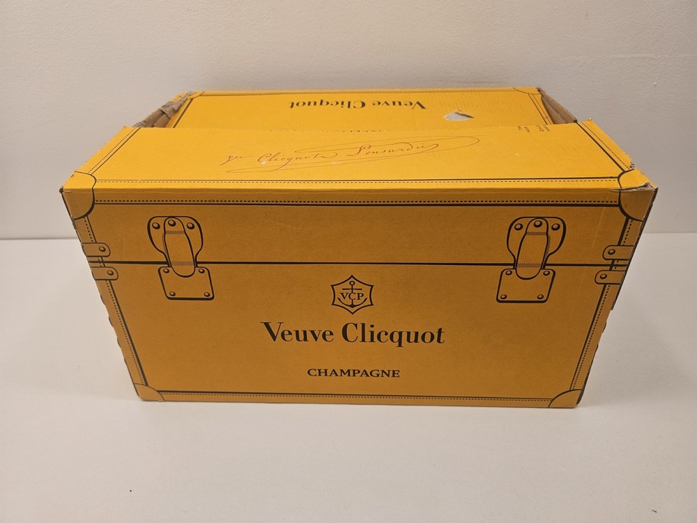 VEUVE CLICQUOT CHAMPAGNE EMPTY BOTTLES 75cl ( X 6 ) includes 📦 Box