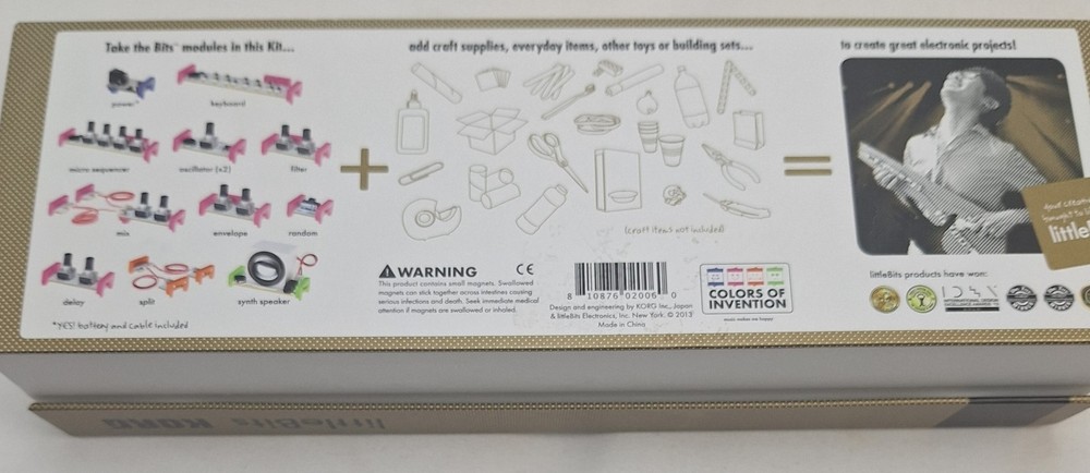 Korg LittleBits Modular Analog Synth Kit Complete Open Box New