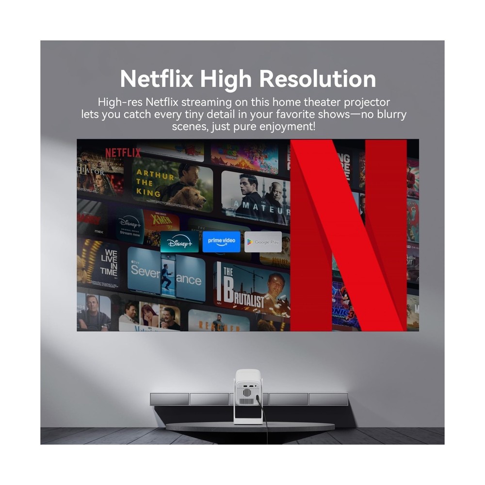Wanbo Cube 1 Smart Projector with WiFi and Bluetooth, Android TV OS, Google V...
