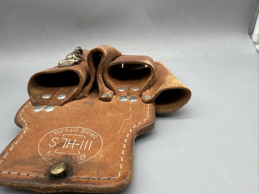 Bashlin 111-HLS LEATHER TOOL HOLDER BELT MOUNTED HIGH LINE ELECTRICAL TOOLS