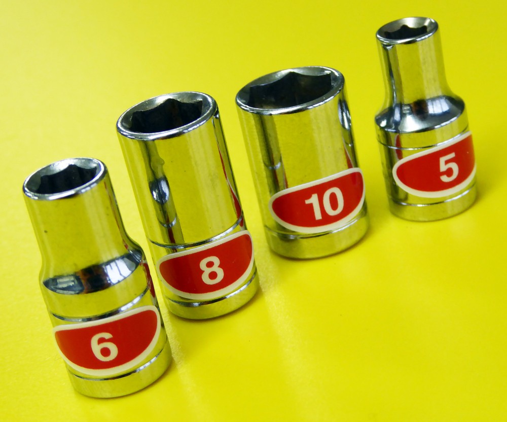 SOCKET SET IDENTIFICATION TOOL LABEL stickers decals METRIC, set of 85!