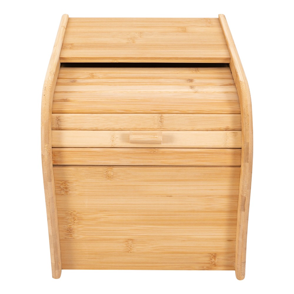 Bamboo Rice Storage Container Wood Color Rice Storage Container with Lid