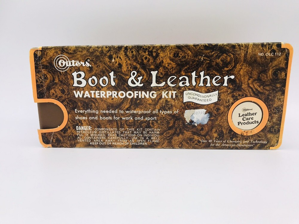 VINTAGE Outers Boot & Leather Maintenance Kit with case 1978 Plus Boot Jack