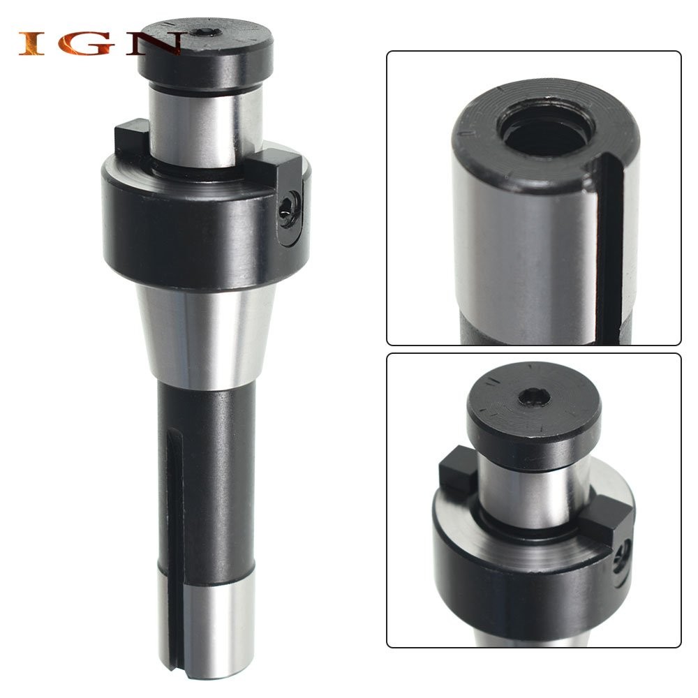 1In R8 Shank Shell Milling Arbor Adapter Holder Hardened For Machine
