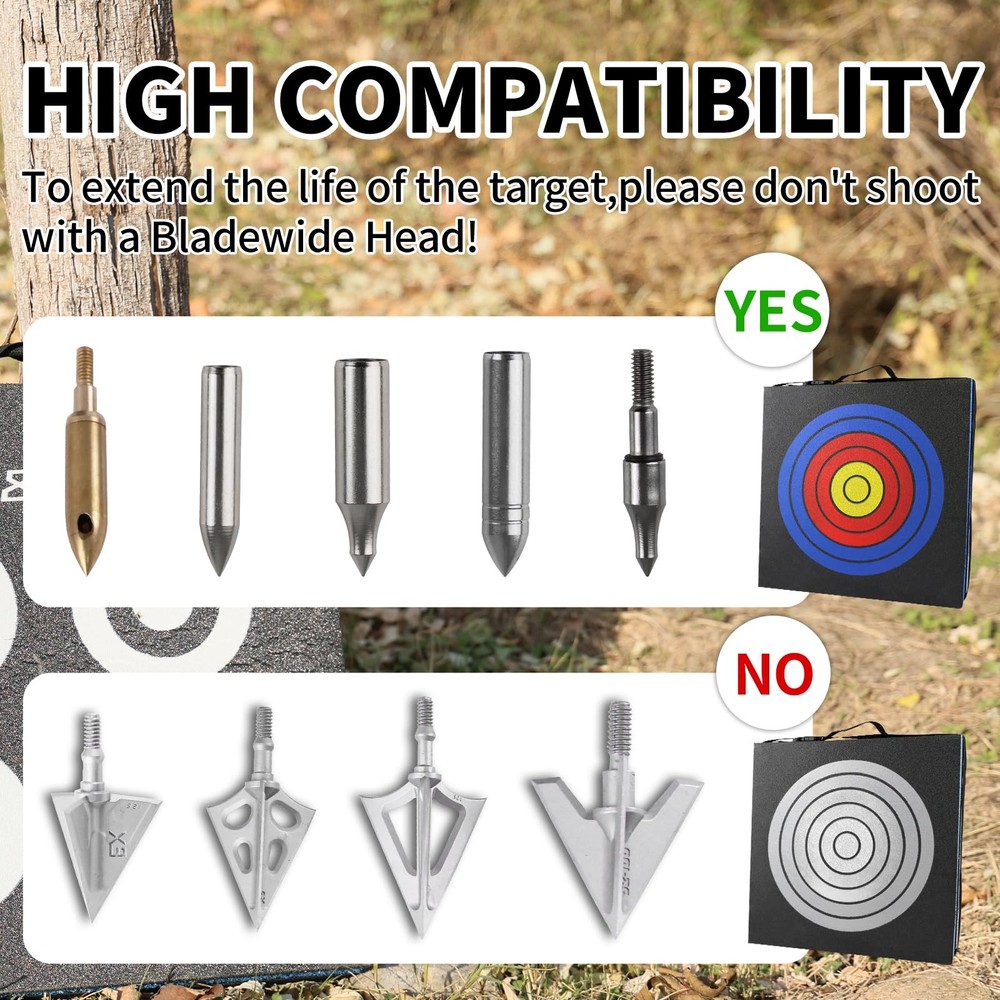 Archery Target XPE Material Compatible with Compound Bow, Longbow, Composite