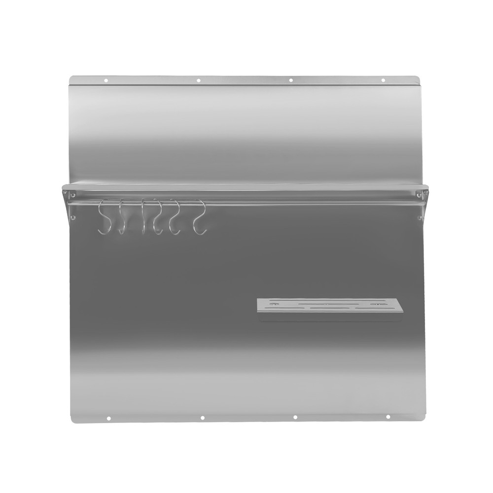 30x30.7" Backsplash Stainless Steel Kitchen Range Hood Wall Tile Shield w/Hooks