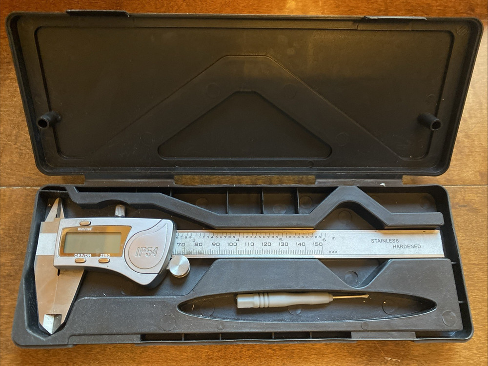 Moock 6" / 150 mm IP54 Electronic Digital Caliper .0005" / 0.01 mm
