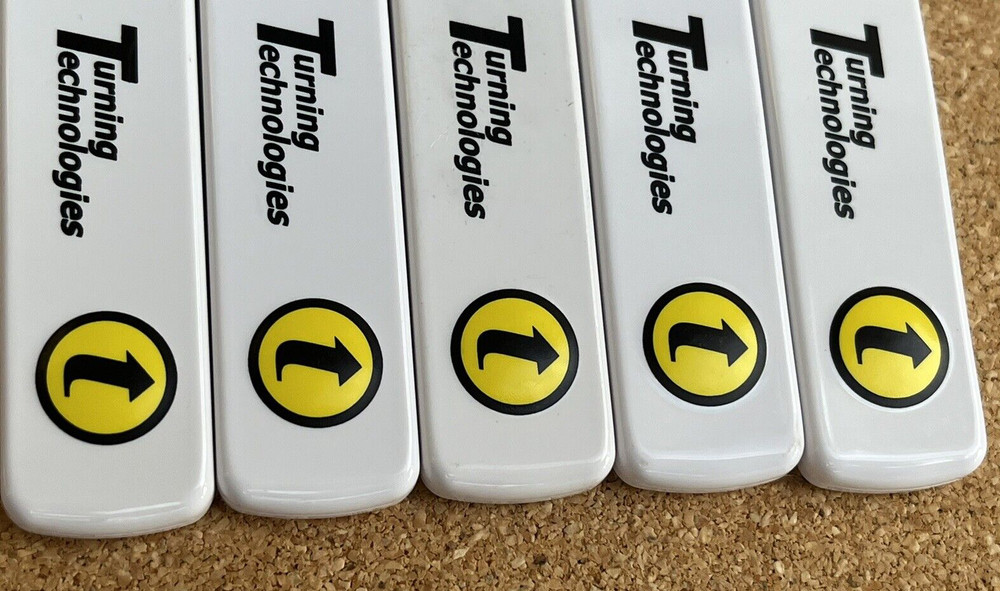 5 TURNING TECHNOLOGIES RRRF-04 USB RF RECEIVER FOR RF AND NXT CLICKER SYSTEMS