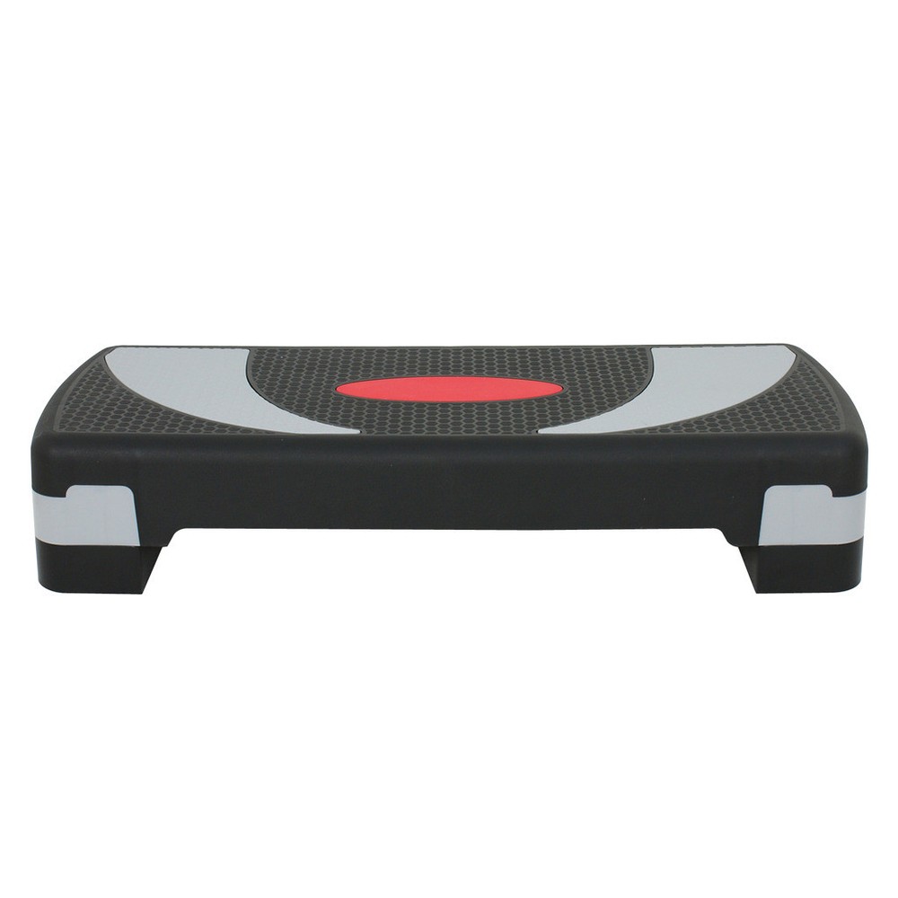 Aerobic Step Platform 31" Adjustable Exercise Workout Steppers w/Stackable Riser