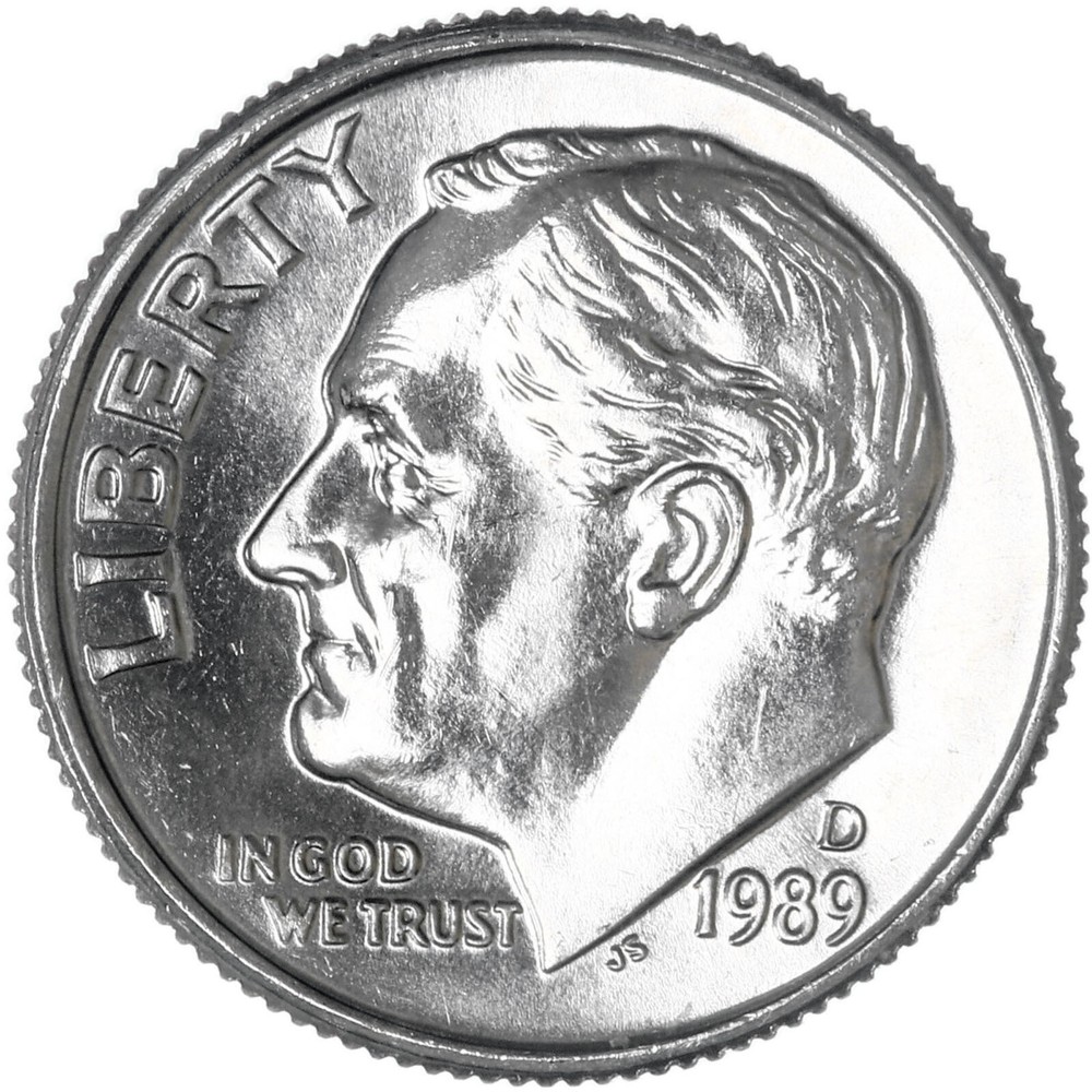 1989 D Roosevelt Dime BU US Coin