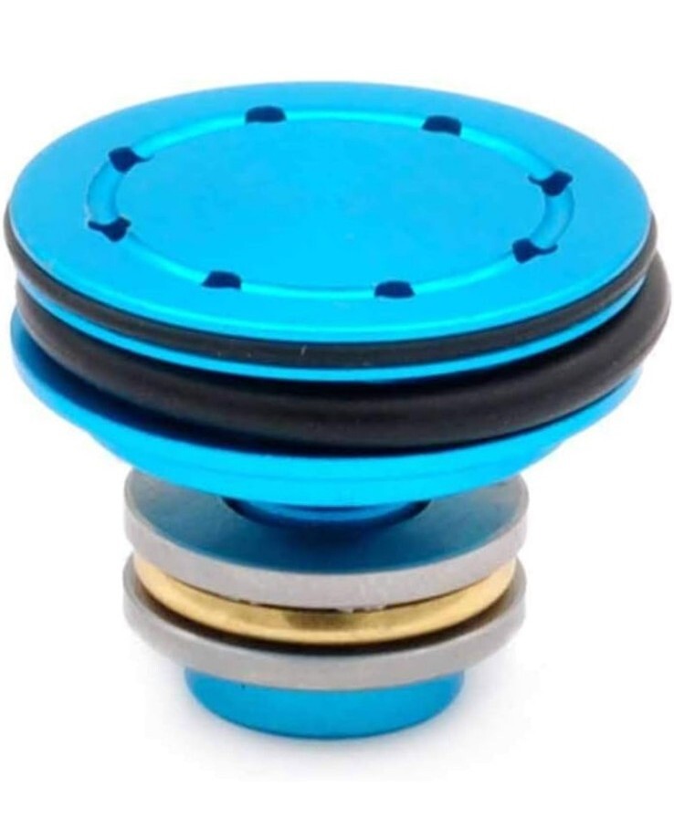 AOLS Piston Head with Ball Bearing Double O Ring Type - Blue