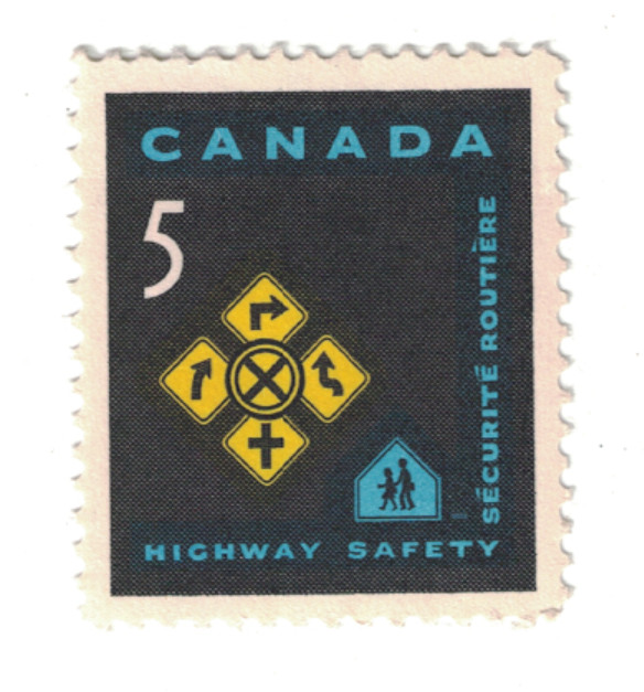 MNH - Canada #447 - Highway Safety (1966) Original 5¢