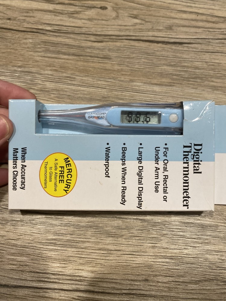 Lumiscope digital thermometer mercury free thermometer