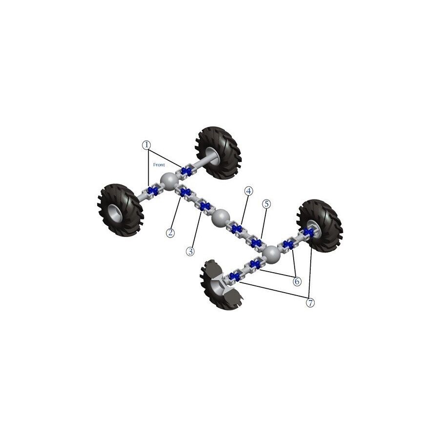 All Balls U Joint - Rear Axle Outer (Ref 7) 19-1018
