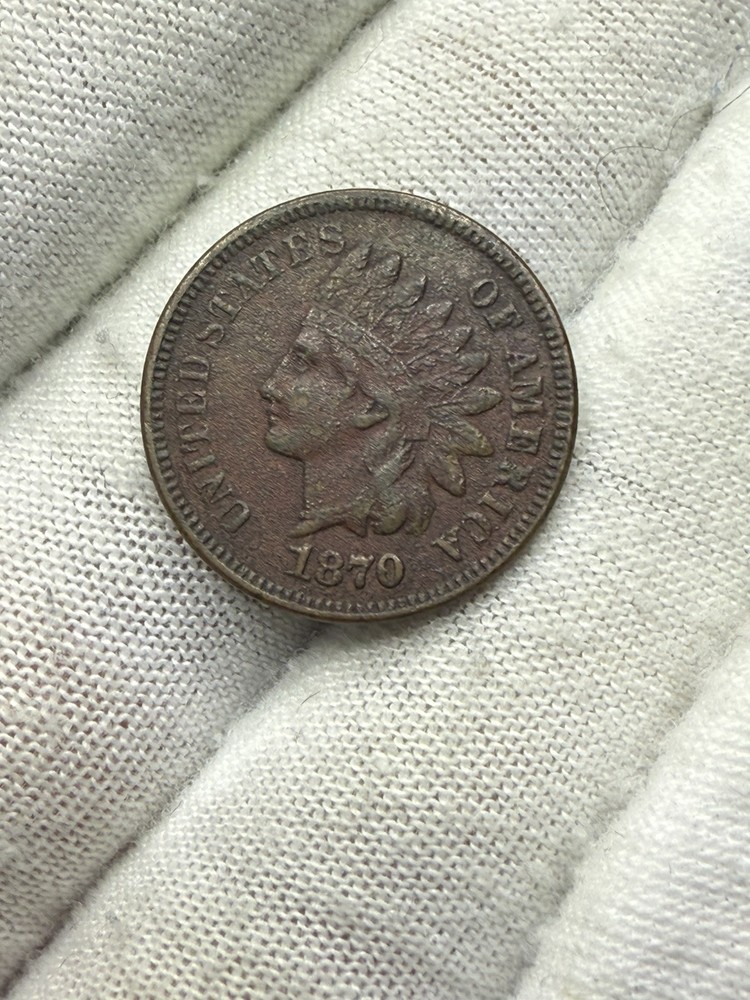 1870 Indian Head Cent VF DETAILS T157