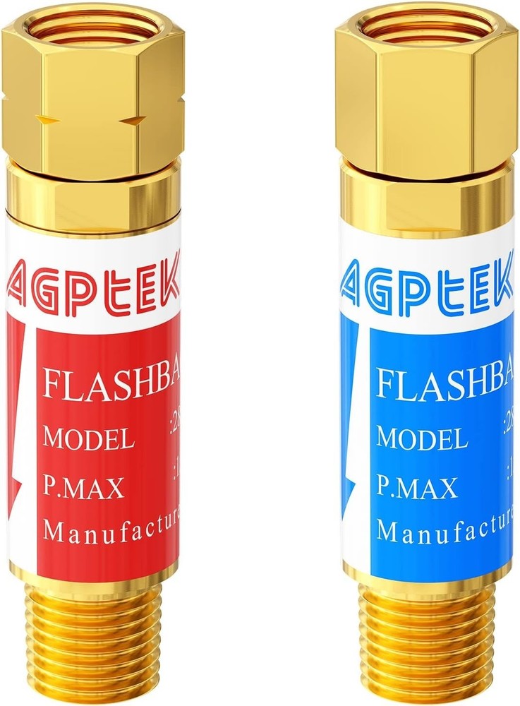 Copper Finish Flashback Arrestors with Durable Brass Construction Included