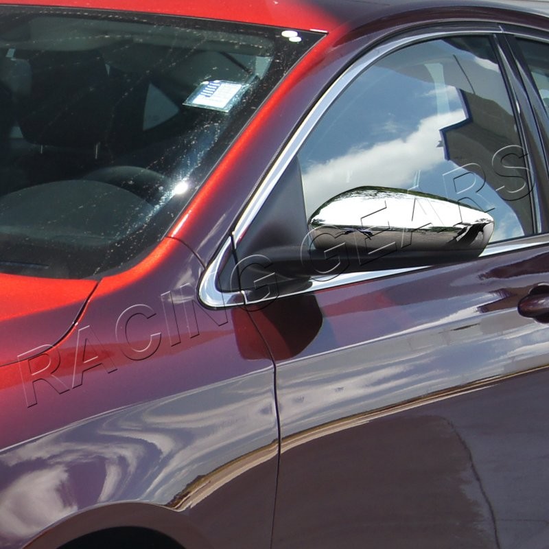 FIT CHRYSLER 200 MIRROR CHROME ABS PLASTIC SIDE VIEW MIRROR COVERS CAP KIT 2-PCS