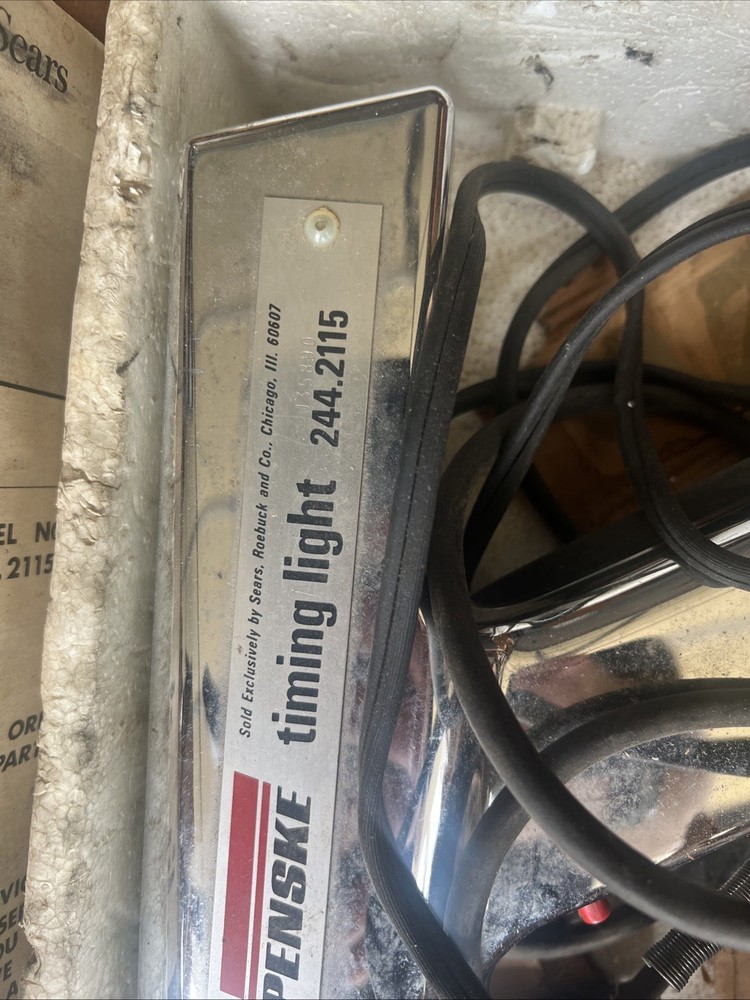 SEARS Timing Light Auto Chrome Vintage 244.2115
