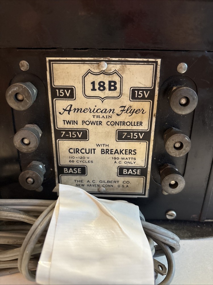 VTG American Flyer Train Twin Power Controller 18B 190W PREOWNED UNTESTED