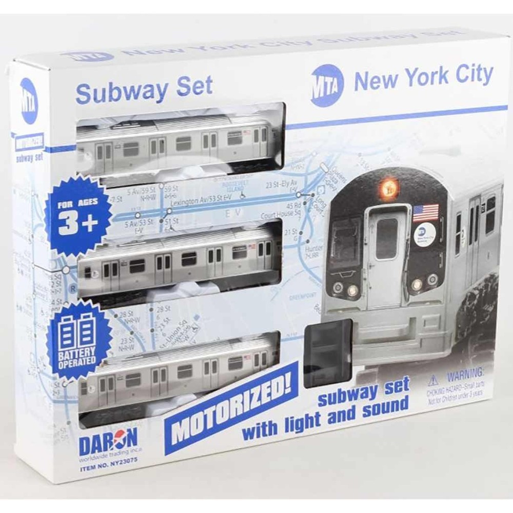 MTA Motorized Subway Train Set NYC Battery Powered Toy Train