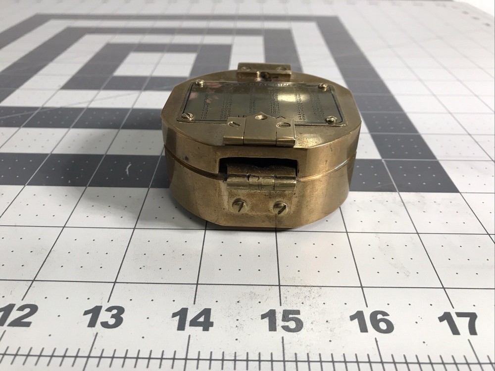 Old Vintage Compass Sun Dial Made In India