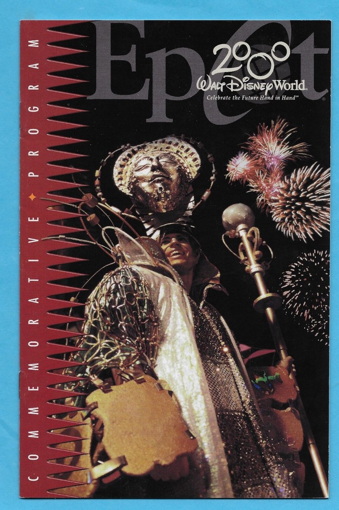 2000 EPCOT MILLENNIUM CELEBRATION COMMEMORATIVE 27 PAGE PROGRAM DISNEY WORLD