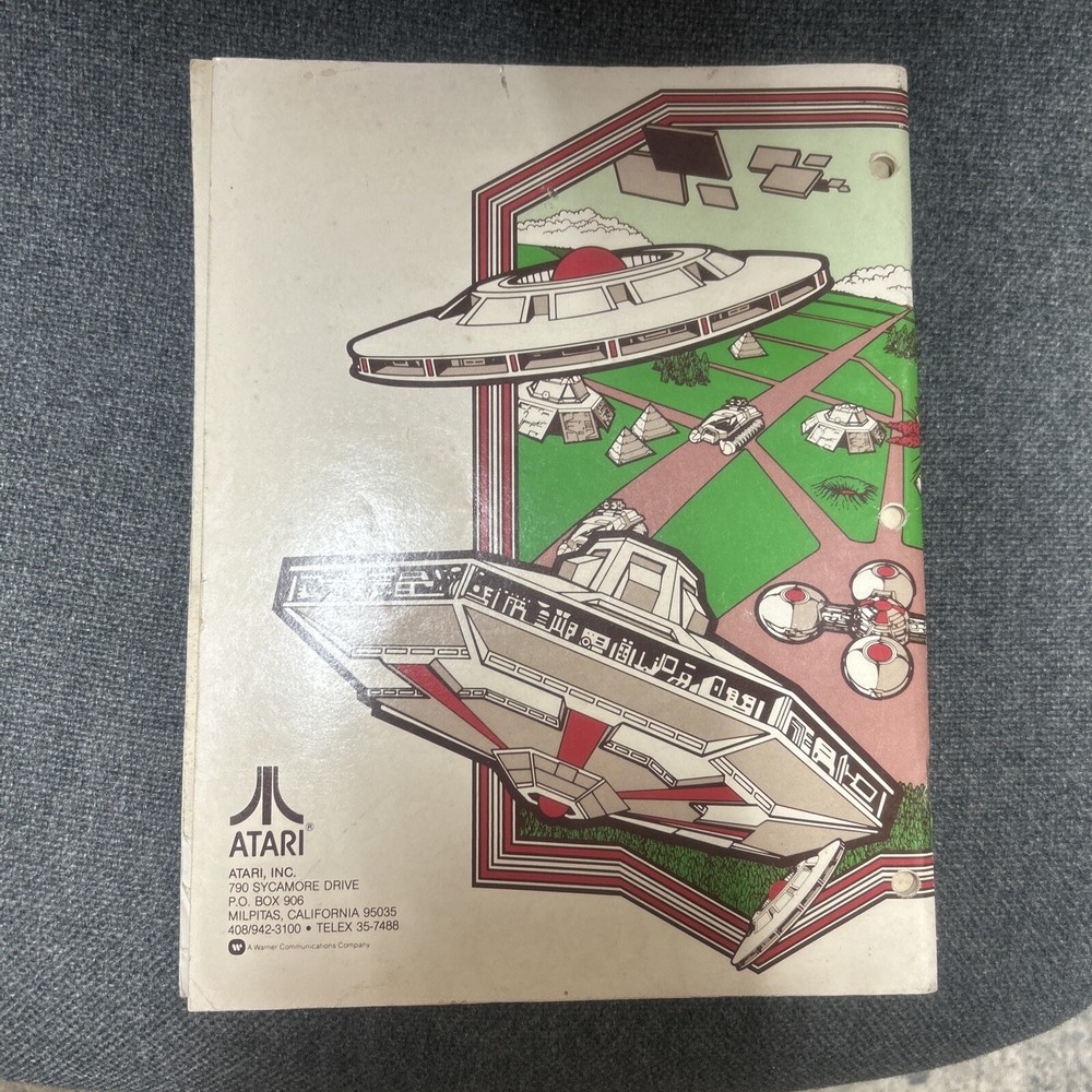 Atari XEVIOUS Arcade Video Game Manual - good used original
