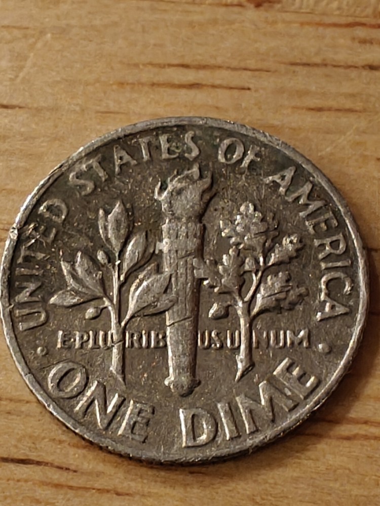 1966 Roosevelt Dime • No Mint Mark. Error On WE