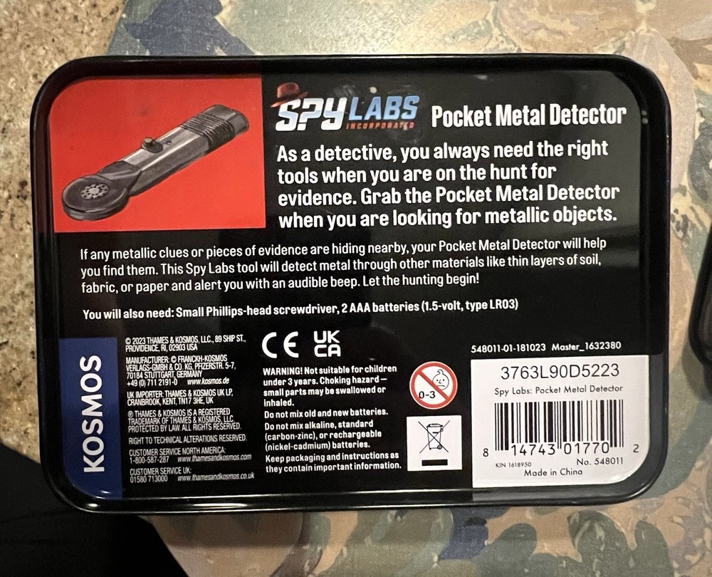 Thames & Kosmos Spy Labs Inc: Pocket Metal Detector